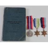 RAF A/G Coastal Command log book with 1939-45 Star, Pacific Star and War medal to 1831534 Sgt B K