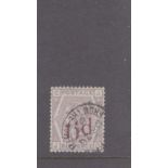 GB 1883 6d on 6d stamp, SG.162, used with Travelling Post Office postmark "From the North".