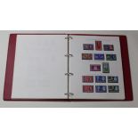 GB collection in red SG album 1840 to 1970, E7 to 5s, Seahorses to 10s(2), G6 to £1 (3), 1960s