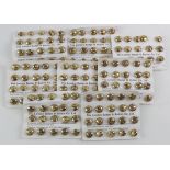 Buttons - brass & gilt (approx 154) small Royal Air Force ERII Officer's, unissued on 8 cards.