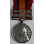 QSA with bars CC/SA02 (4693 Pte G Collins 16th Lancers). With copy service papers, born Dulwich,
