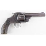 Revolver: A good Smith and Wesson .44 calibre Russian (obsolete calibre, no licence required). Model