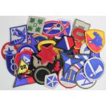 Cloth Formation Sign Badges: UNITED STATES Military WW2 and later formation sign badges in excellent