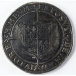 Elizabeth I silver crown, Seventh Coinage 1601-1602, mm. 1, Spink 2582, neatly plugged behind
