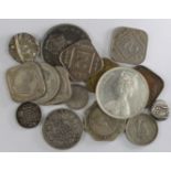 India (18) 19th-20thC assortment including silver.