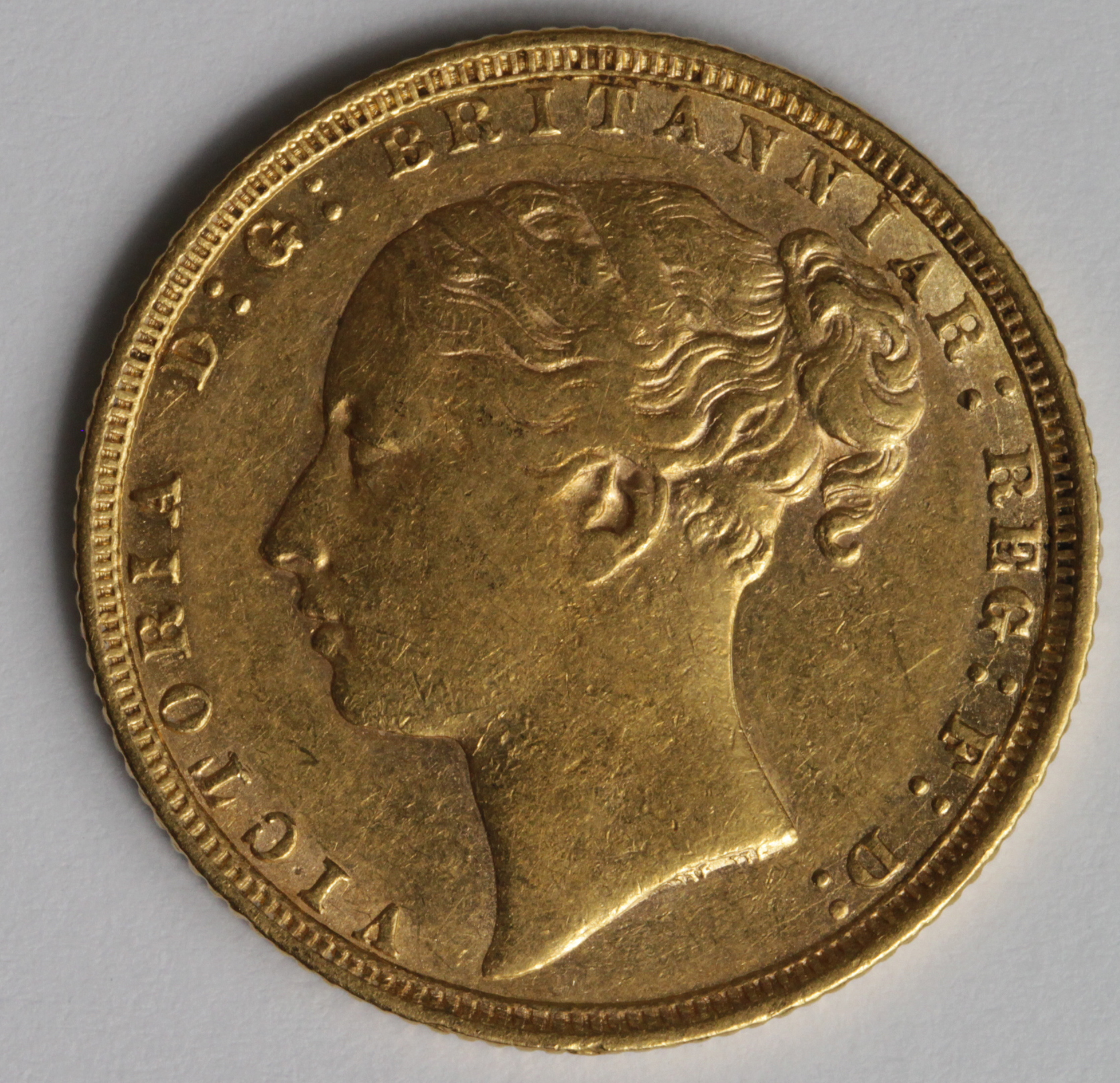 Sovereign 1872 St George, S.3856A, aEF - Image 2 of 2