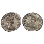 Geta as Caesar silver denarius, Laodicea ad Mare Mint 200 AD. Rev: VICT AETERN. Victory standing