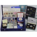 World Sets & Commemoratives, a small collection in a Westminster box, silver noted.
