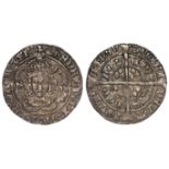 Henry VII silver groat, Facing Bust Issue of London, Type IIIc, Bust IIIb, crown has one plain and