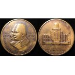 Egypt Commemorative Medal, bronze d.60mm: Fouad I Desert Research Institute, Founded by Fouad I