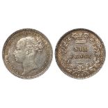 Sixpence 1880, S.3912, EF