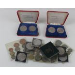 GB Crowns: QEII Coronation, Festival of Britain, 1960, plus 1953 'plastic' sets, a small box of