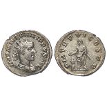 Philip II AVG silver antoninianus, Antioch Mint 249 AD. Rev: 'P M TR P VI COS PP' Philip II