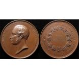 British Exhibition Medal, bronze d.47mm: Great Exhibition 1851, Services Medal by W. Wyon, named