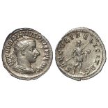 Gordian III silver denarius, Eastern Mint Antioch(?) 242-244 AD. Rev: SAECVLI FELICITAS. Gordian