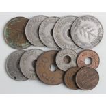 Palestine Coins (12) - one mil to 100 mils comprising 1 x mil, 2 x mils, 3 x 5mils, 4 x mils, 2 x 20