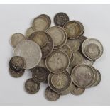 Australia Silver Coins (47) Edward VII to George VI, mixed grade.