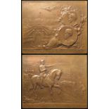 Romanian Commemorative Plaque, bronze d.85mm: 1800 years of Romania as part of the Roman World: