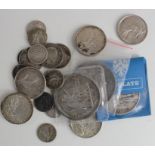 France (21) silver coins, 19th-20thC, mixed grade.