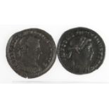 Maximinus II as Augustus, billon follis, London Mint 310-312 A.D., reverse:- Genius, star in right