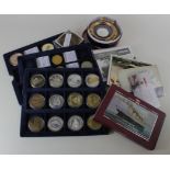 Lusitania Commemorative Medals & Coins etc (35) modern, mostly base metal, silver noted. Some