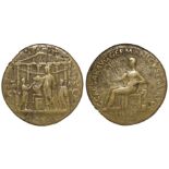 Caligula brass sestertius, Rome Mint 40-41 A.D., Sear 1802, obverse:- Pietas seated left, holding