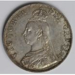 Double-Florin 1887 roman 1, EF