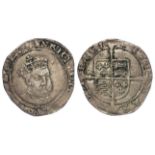 Edward VI silver groat in the name of Henry VIII, struck at York mm. not clear but possibly Lis/-,