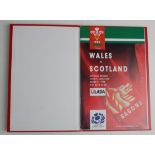 Rugby Union Wales v Scotland played 21/3/1992 at Cardiff Arms Park, Special Royal Box edition of the