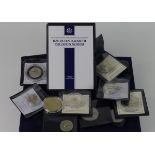 GB & Commonwealth Commemoratives (10) 1990s in a Westminster case, includes 3x silver proof £1's, 3x