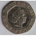 Twenty Pence 2008 undated issue EF