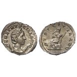 Herennia Etruscilla silver antoninianus, Antioch Mint 250-251 AD. Obv: Her hair ridged in waves. /