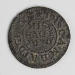 Token - Cambridge, Joseph Linsey, 1663, 17th century copper halfpenny - better than fine.