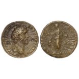 Antoninus Pius, Dupondius, Rome mint 142 A.D., reverse legend:- GENIO SENATVS S C, Genius of the
