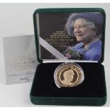 Crown 2002 "Golden Jubilee" Gold proof FDC boxed as issued