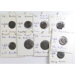 Suffolk 17th. century tokens, Beccles, Will Crane, farthing, D.6, F, a ditto but Henrey Farrer,