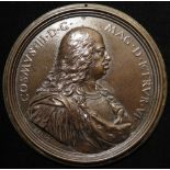 Italy, Florence, Tuscany Commemorative Plaque, bronze d.92.5mm: Portrait of Grand Duke Cosimo III