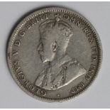 Australia Shilling 1921* nF, scarce date.