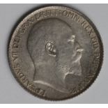 Sixpence 1910 lightly toned GEF