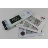 GB £5 Coin & Banknote Packs/Covers (5)