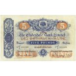 Scotland Clydesdale Bank 5 Pounds P186 (10th January 1934), U2/Z 0001266, pressed, crisp & clean VF+