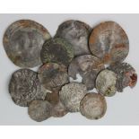 Hammered coins (13) - all silver - various types, mostly detector finds.