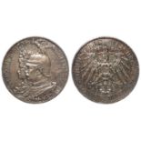Germany, Prussia, Wilhelm II, silver 2 marks 1901A The 200th. Year of the Kingdom of Prussia, with