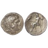 Ancient Greek, Kingdom of Macedon silver tetradrachm of Philip III, 323-317 BC. Obv: Head of young