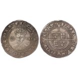 Edward VI silver shilling, Fine Issue 1551-1553, mm. Tun, Spink 2482, full, round, well centred even