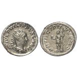 Philip II Caesar silver antoninianus, Rome Mint 245-246 AD. Rev: PRINCIPI IVVENT. Philip II in