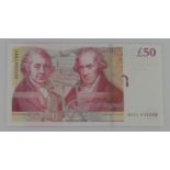 Salmon 50 Pounds B410 (issued 2011), first run AA01 653328, UNC