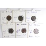 Hampshire 17th. century tokens, Basingstoke, Barnard Reeve farthing, D.37-9, F, Hambledon Richard