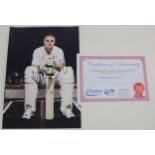 12 x 10" photo signed by former England cricket captain Kevin Pietersen