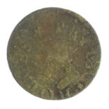 Suffolk, Cotton 17th. century token of Peter Holmes, farthing, 1654, D.103, rare, dies slightly